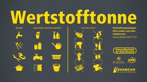 Icons, Die neue Wertstofftonne, Umweltbetrieb Bielefeld