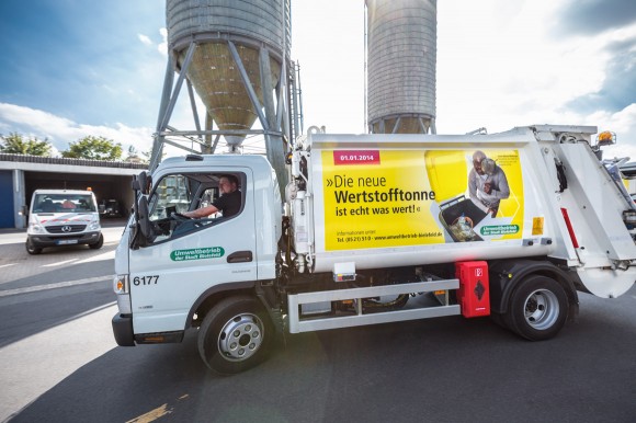 Müllwagen, Die neue Wertstofftonne, Umweltbetrieb Bielefeld