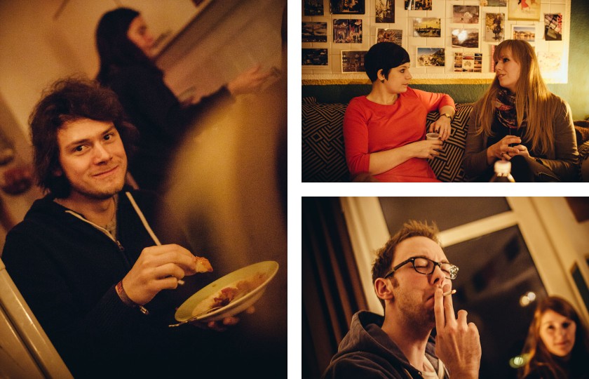 Haus-Party bei Pablo: ISO 3200, Blende f/1,4 – 30mm Festbrennweite, das finde ich geil!