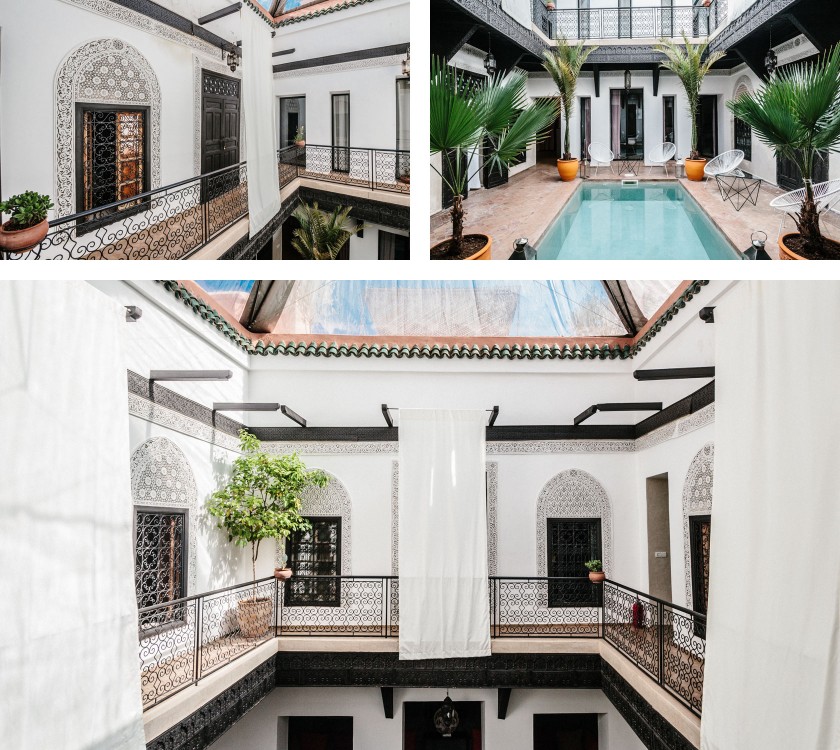 Unser wunderschönes Riad, mitten in der Medina in Marrakesch.
