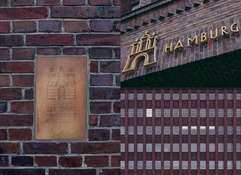 Häuser aus Backsteinen in Hamburg