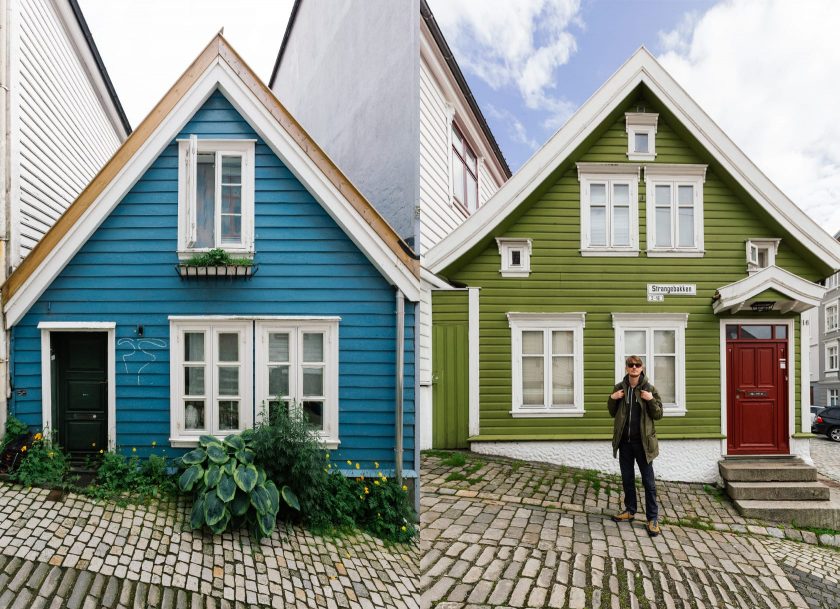 Bunte Häuser in Bergen, Norwegen