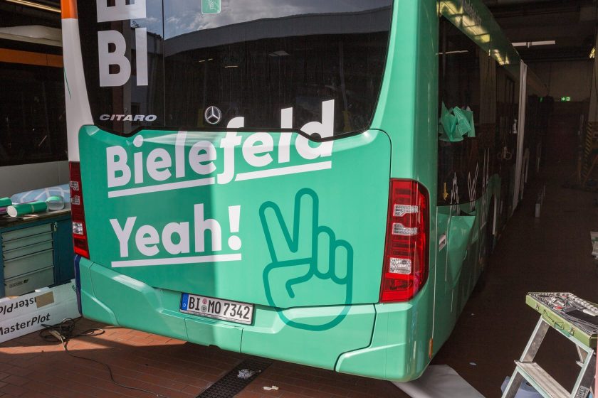 Bielefeld-Bus Beklebung